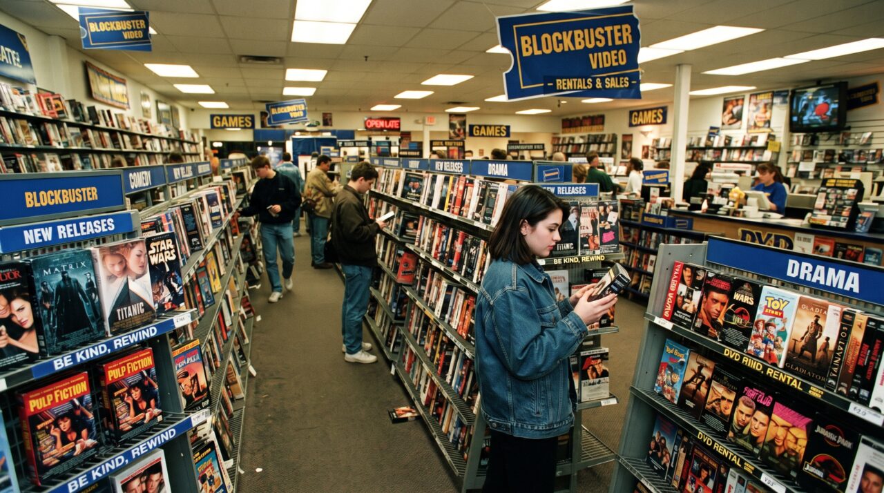A falência da Blockbuster e o fim das locadoras de vídeo no mercado de entretenimento.