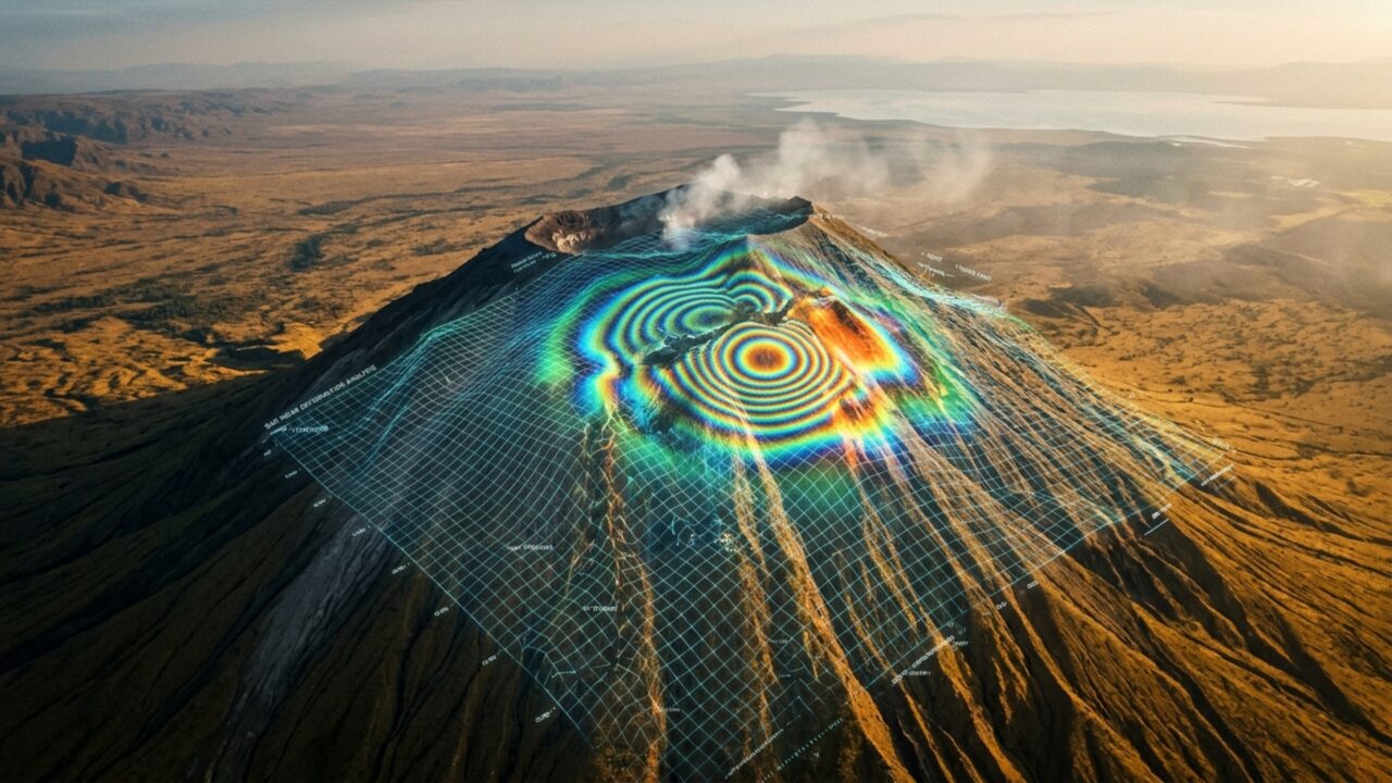 Um vulcão da Tanzânia inchou por pouco tempo e satélites revelaram cerca de 1 milhão de metros cúbicos de magma entrando no reservatório