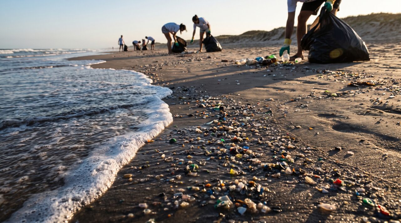 Mesmo que nenhum plástico novo chegue ao mar depois de 2050, o material antigo pode continuar virando microplástico por décadas
