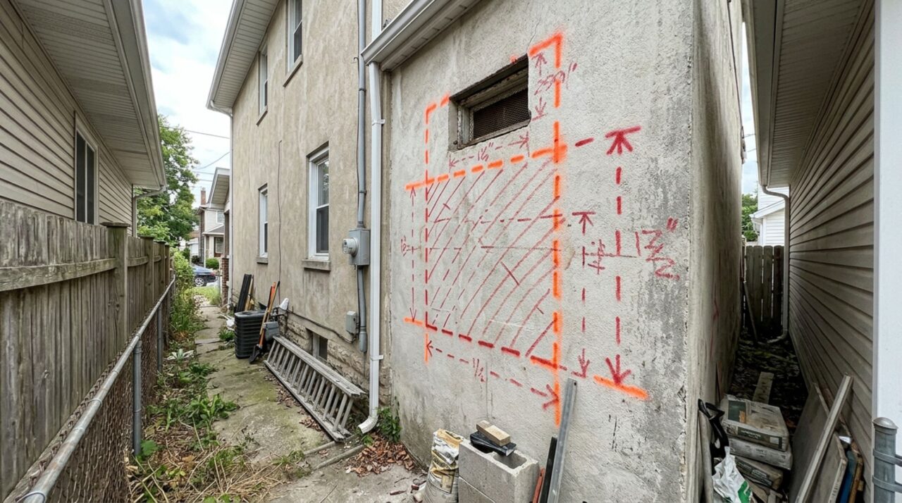 Casal compra casa com uma janela alta voltada para o terreno ao lado e, durante a reforma, descobre que ampliar a abertura mudaria completamente a regra de distância da divisa
