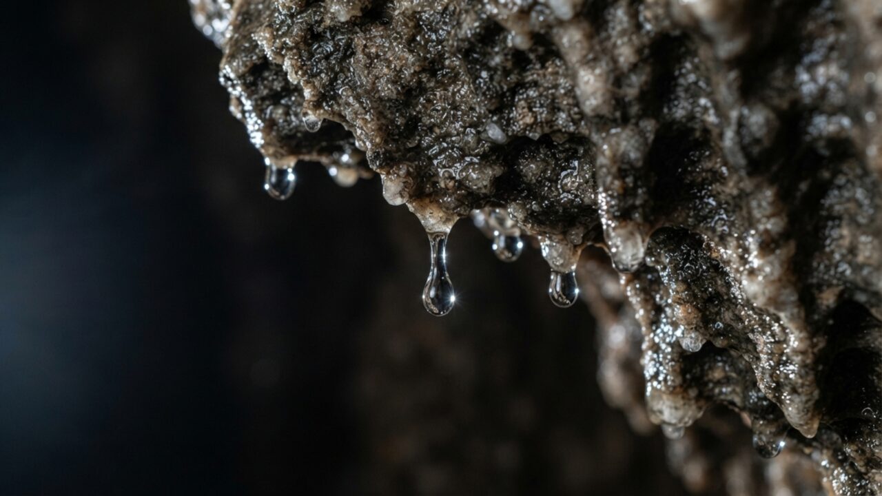 O buraco aberto no meio de uma floresta que permite enxergar um lago subterrâneo formado quando o teto de uma enorme caverna desabou