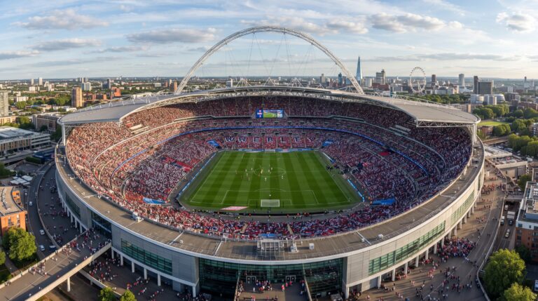 A engenharia do Estádio de Wembley e seu arco de 133 metros