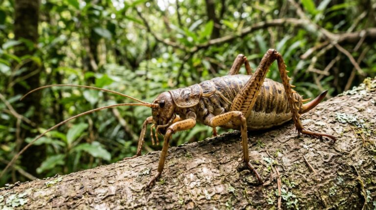 O wētāpunga, um dos insetos mais pesados da Nova Zelândia, voltou a estabelecer populações em áreas protegidas após décadas de declínio