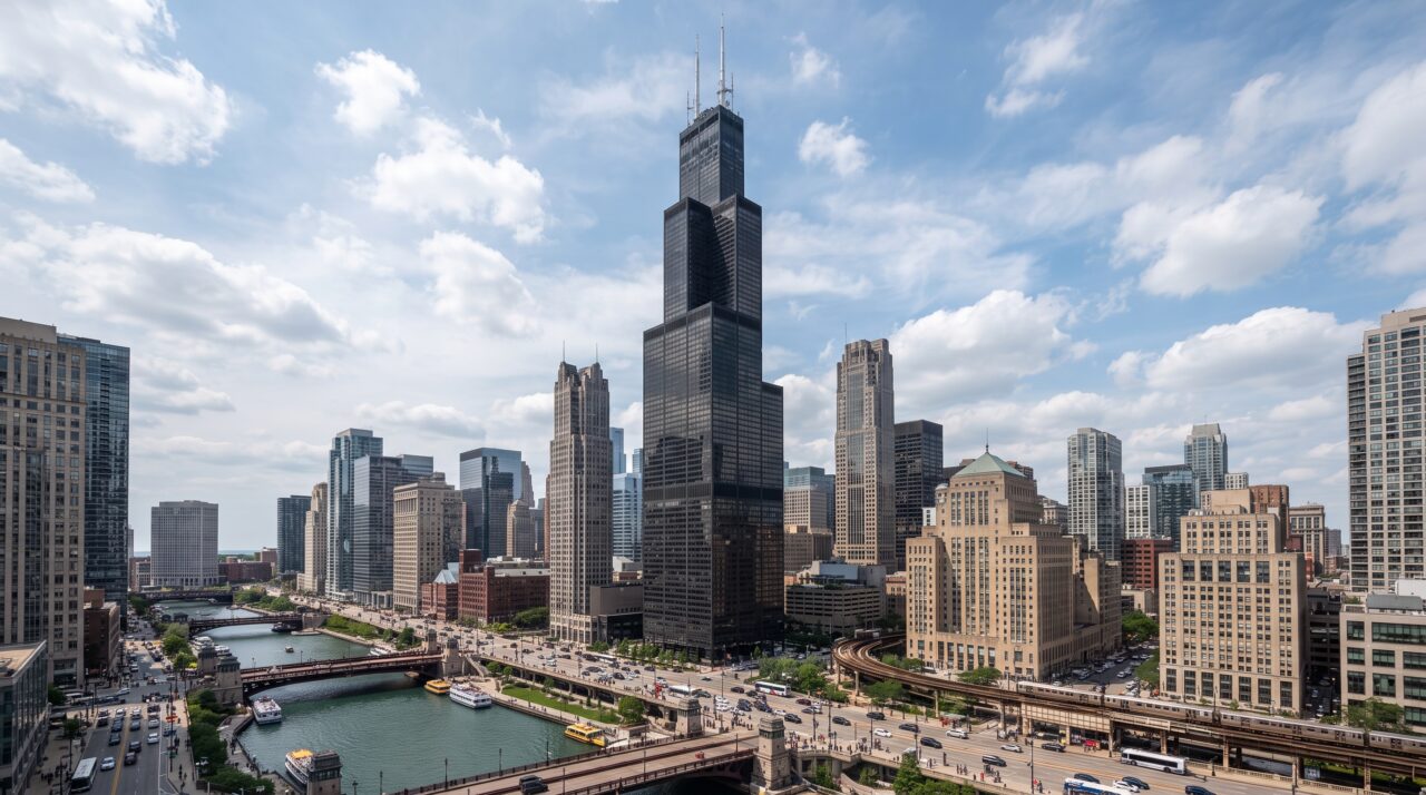 Estrutura revolucionária e engenharia do arranha-céu Willis Tower