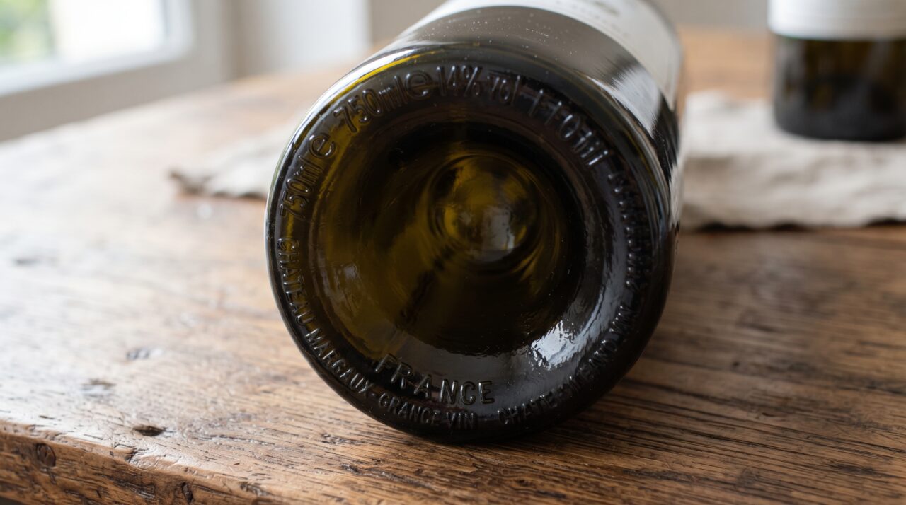 O que significa aquele buraco profundo (concavidade) no fundo das garrafas de vinho?