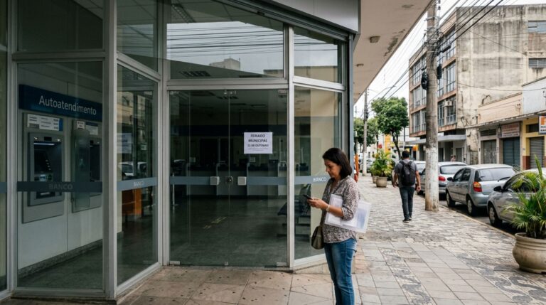 Agências bancárias não abrem dia 22, quinta