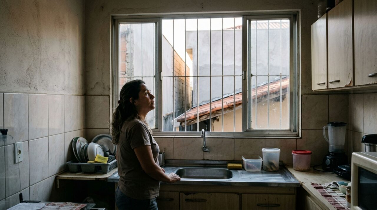 Vizinho constrói um segundo andar para ampliar a casa e moradora percebe que a janela da cozinha deixa de receber luz natural durante quase toda a manhã