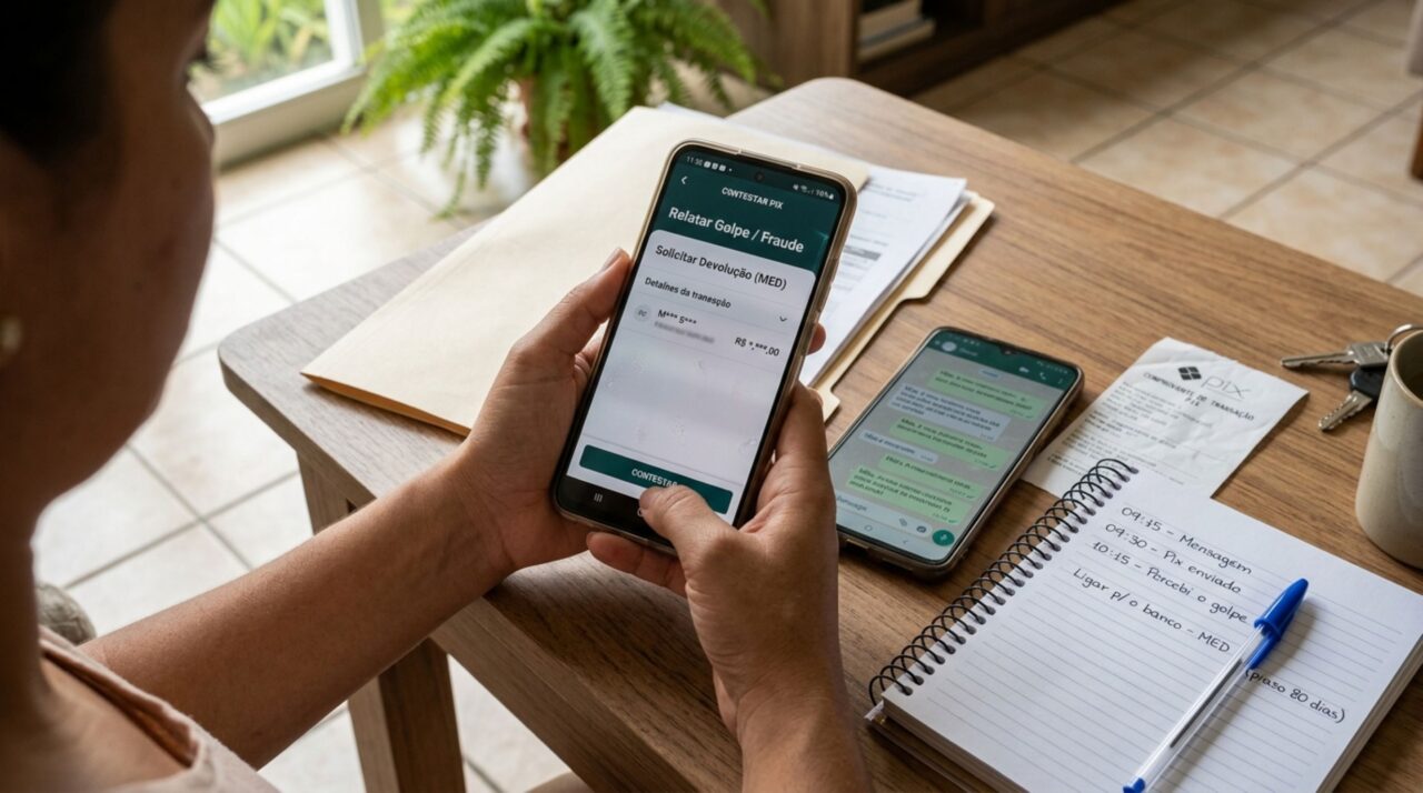 Caiu no golpe do Pix pelo WhatsApp: banco é obrigado a tentar devolver o dinheiro pelo Mecanismo Especial de Devolução, mas o pedido tem prazo; veja o passo a passo