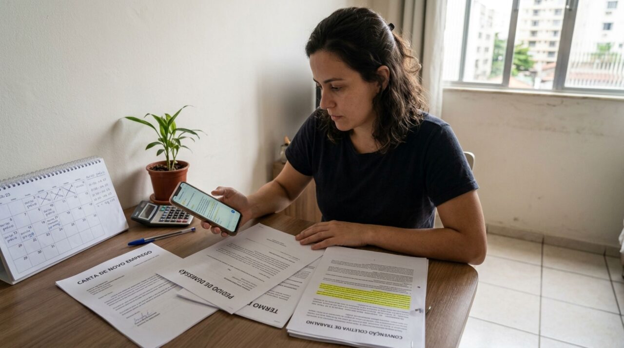 Empregada consegue outro trabalho, entrega a carta da nova empresa e acredita que ficará livre do desconto do aviso-prévio ao pedir demissão, mas descobre que a dispensa precisa ser verificada