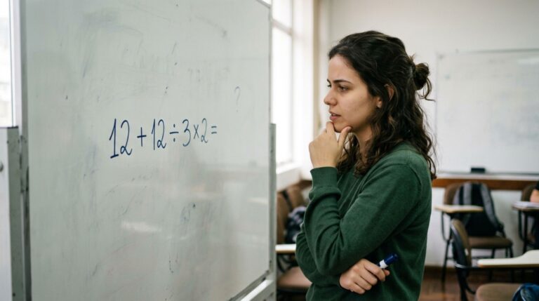 Você consegue resolver 12 + 12 ÷ 3 × 2 de cabeça?