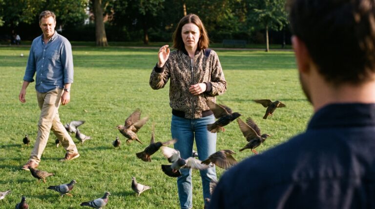Aves urbanas fugiram mais cedo quando se aproximavam mulheres do que quando os mesmos testes foram repetidos por homens