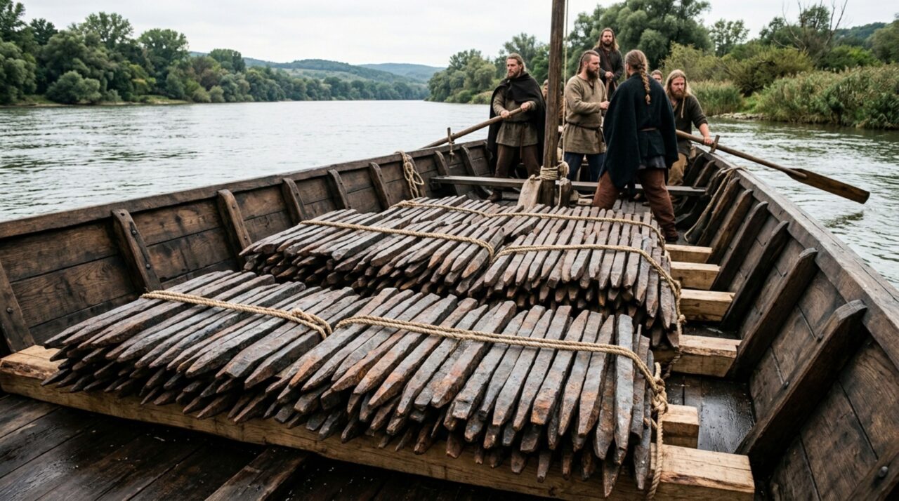 Pesquisadores investigam se as barras de ferro pertenciam à carga de uma embarcação perdida no Danúbio