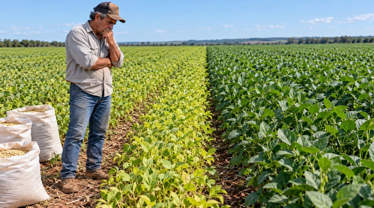 Agricultor compra 18 toneladas de sementes certificadas e descobre somente após a germinação que metade da lavoura nasceu com outra variedade