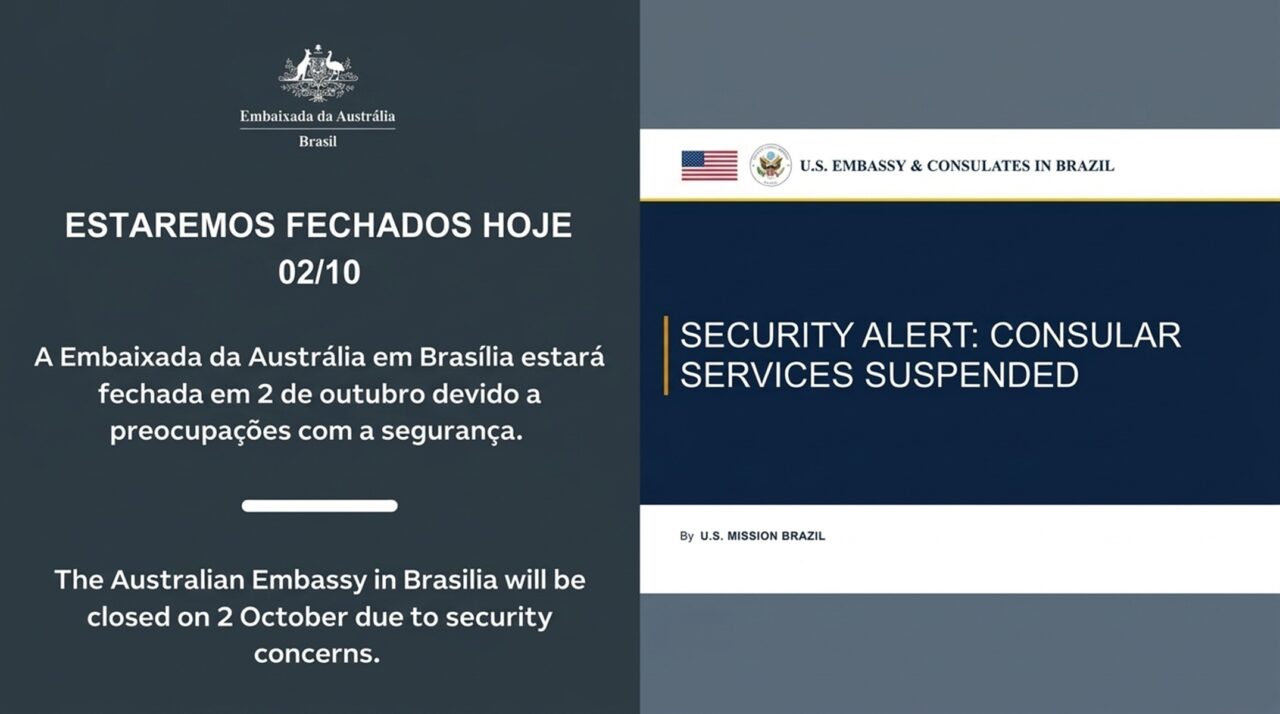 Austrália segue EUA e fecha embaixada no Brasil
