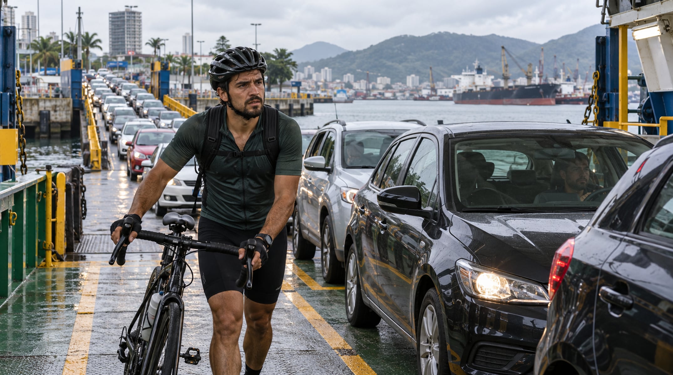 Hoje, ciclistas e pedestres dependem das balsas, com cerca de 18 minutos de travessia e filas, e no túnel não pagarão pedágio
