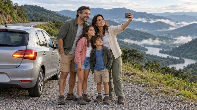 Parar no acostamento para fotografar a serra é infração, mesmo com o pisca-alerta ligado