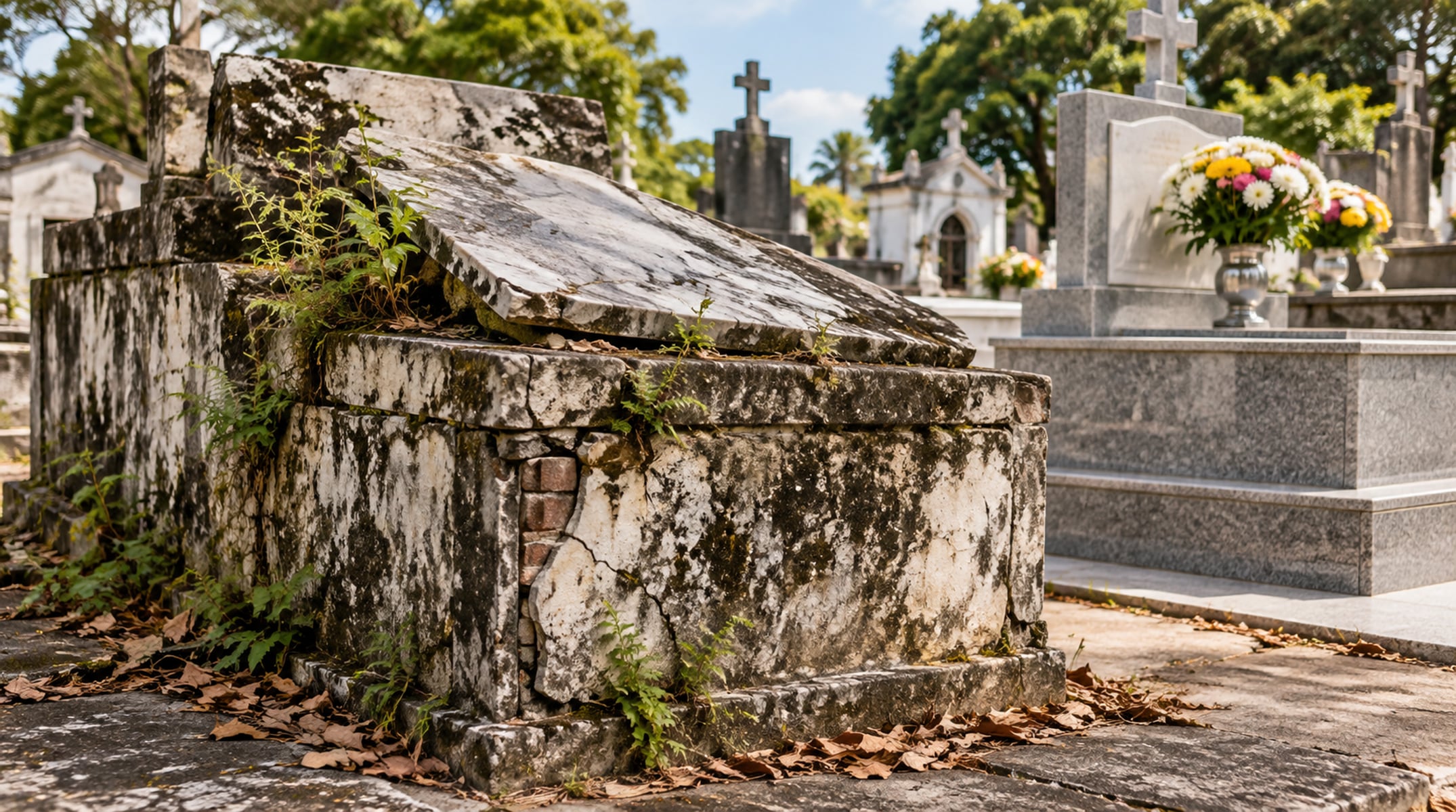Mau estado de conservação do túmulo é uma das situações que abrem caminho para a retomada em Belo Horizonte