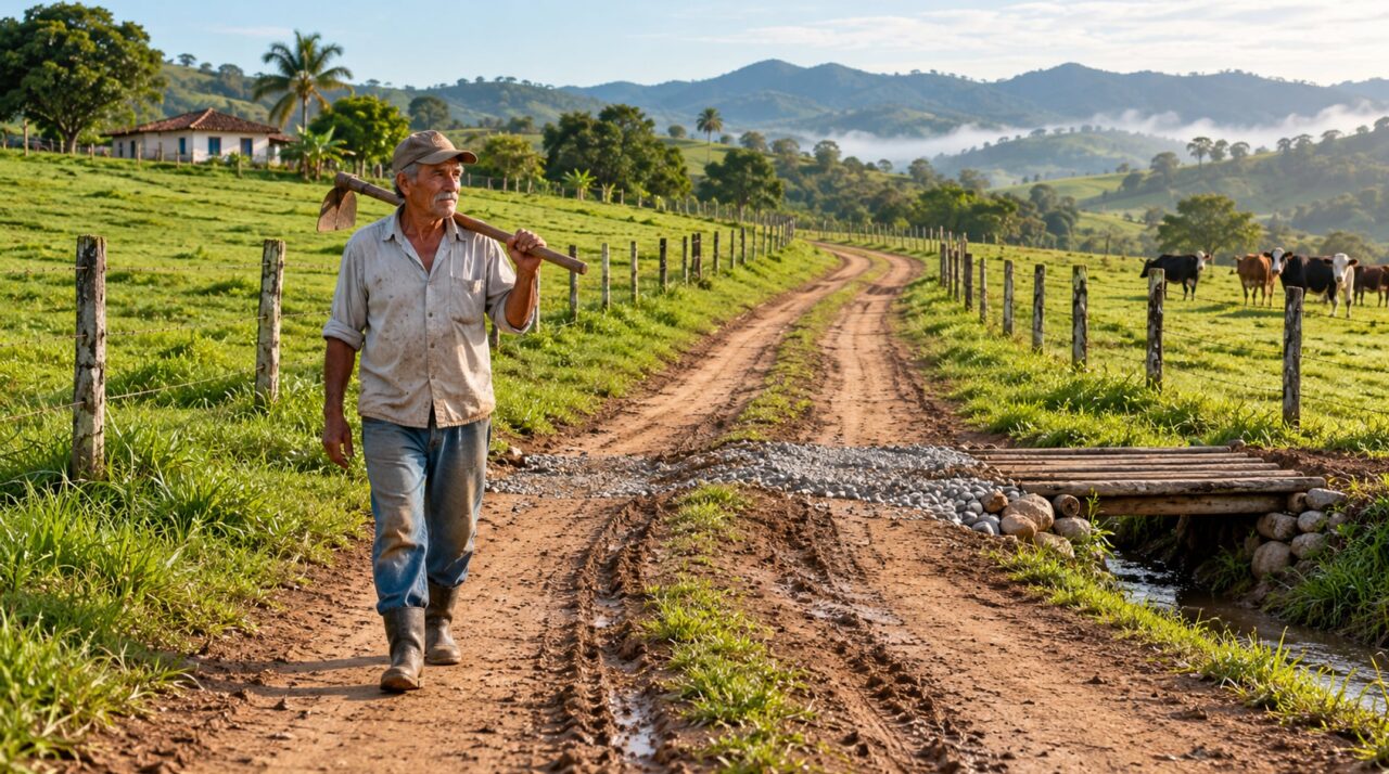 Estrada usada sem contestação, com trilha marcada e obras de manutenção, pode virar servidão de passagem por usucapião em 10 a 20 anos
