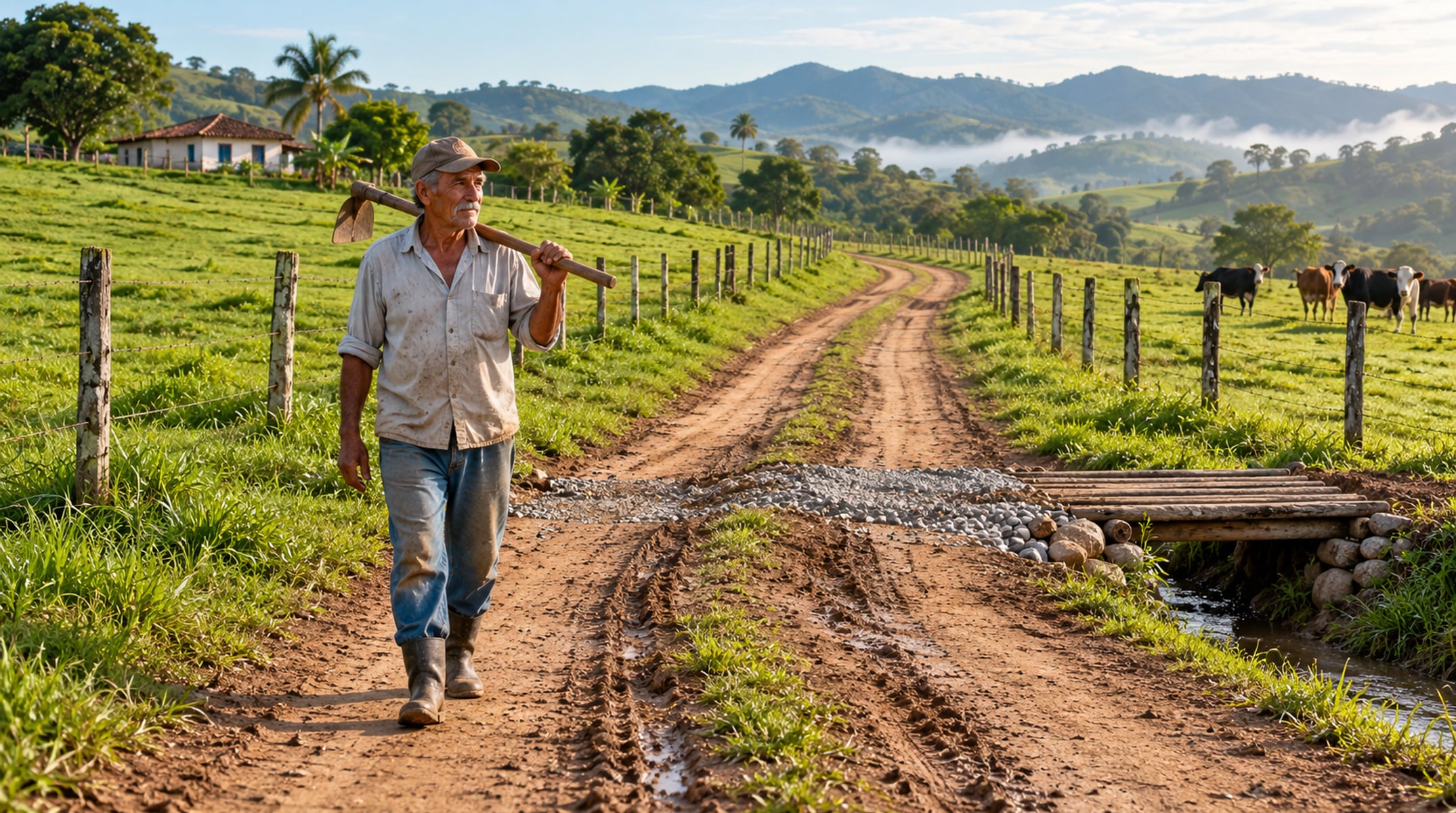 Estrada usada sem contestação, com trilha marcada e obras de manutenção, pode virar servidão de passagem por usucapião em 10 a 20 anos
