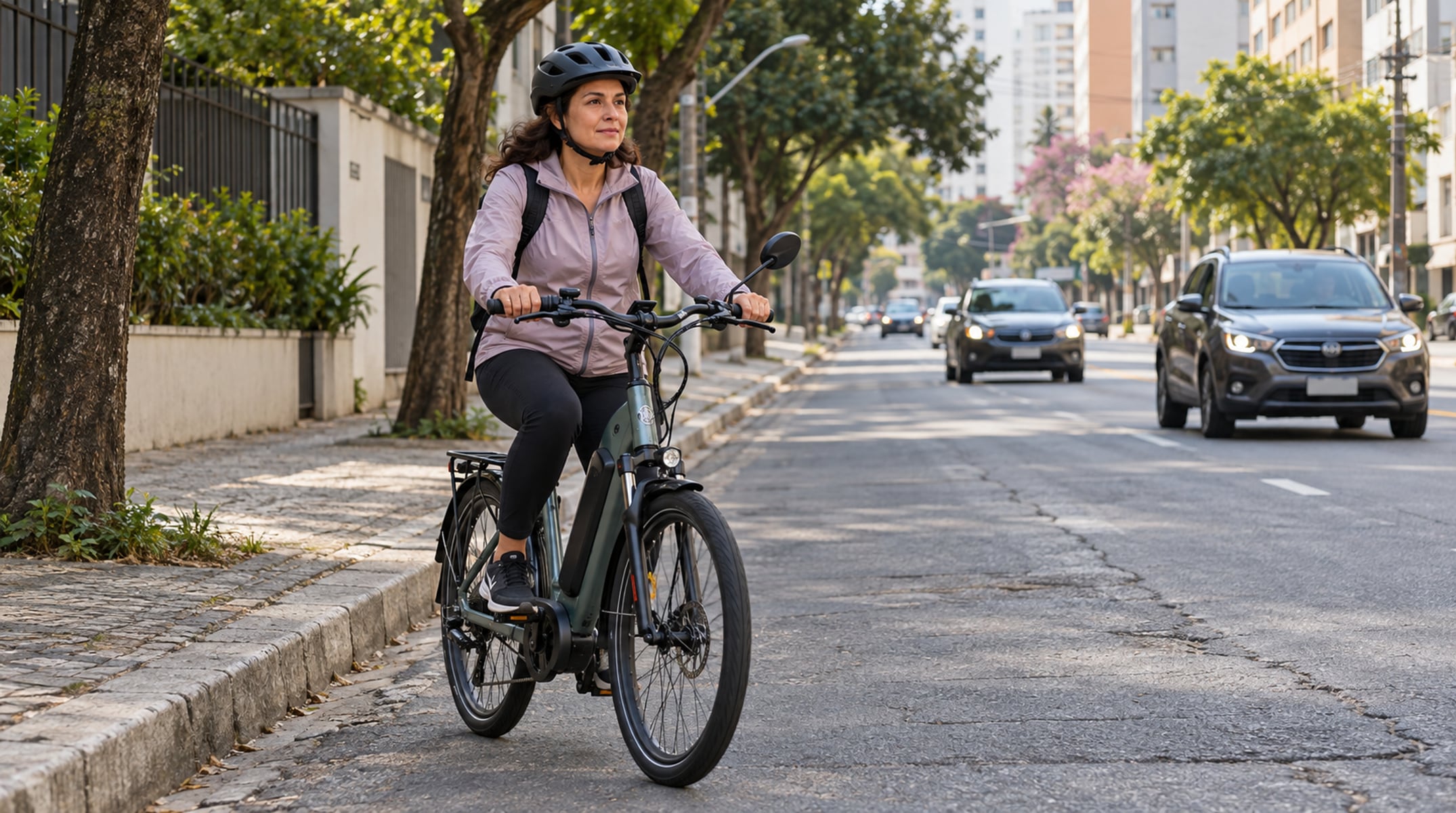 Sem ciclovia, a bicicleta elétrica pode usar ruas de até 50 km/h, junto ao bordo da pista e no sentido do trânsito
