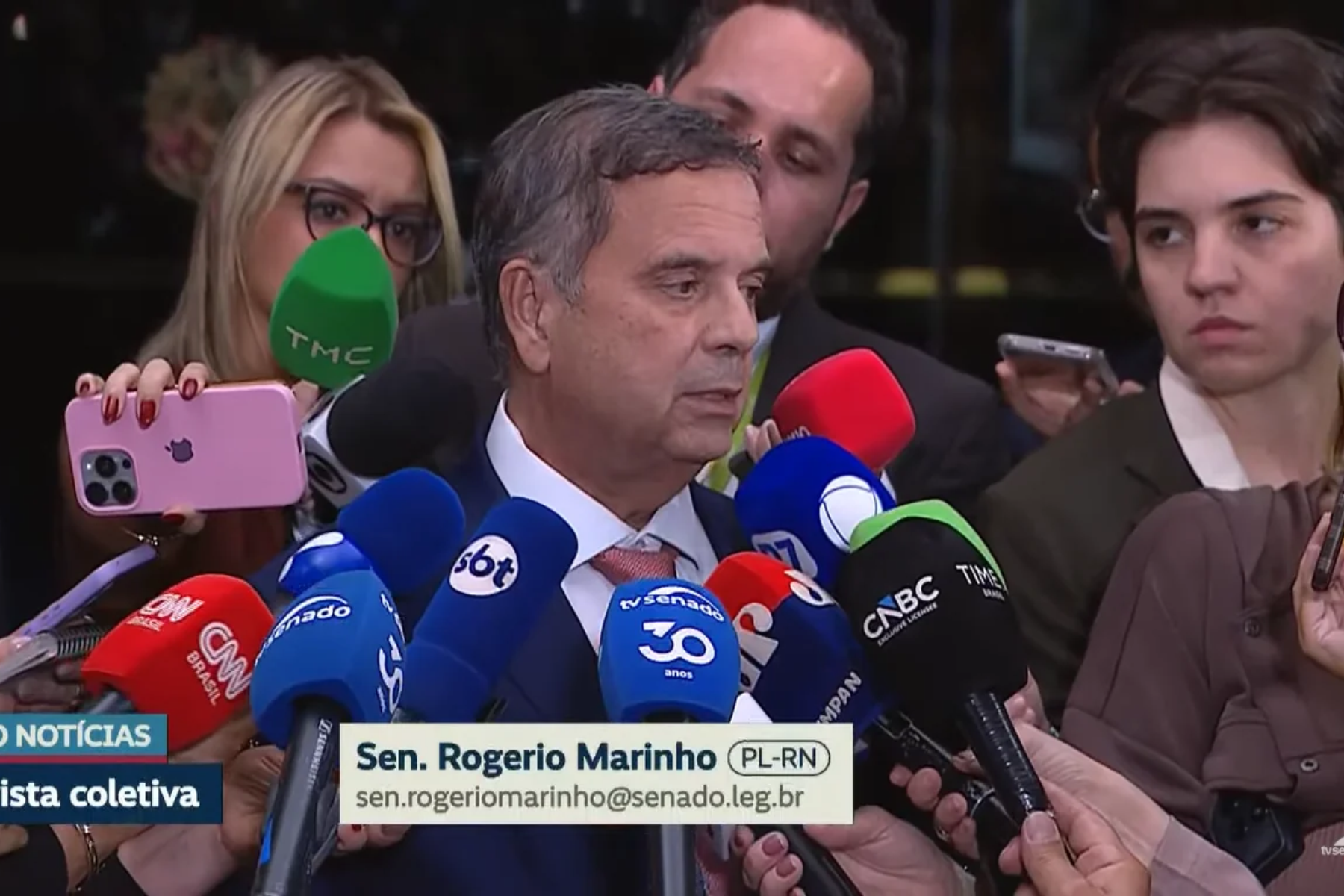 Marinho conversa com Flávio nesta quinta-feira sobre liderança da oposição dos EUA