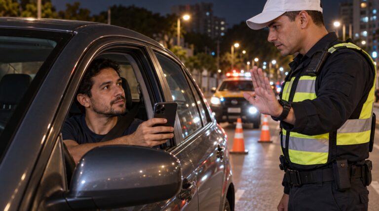 Filmar uma blitz é permitido, mas o motorista continua obrigado a cumprir as ordens legítimas dos agentes