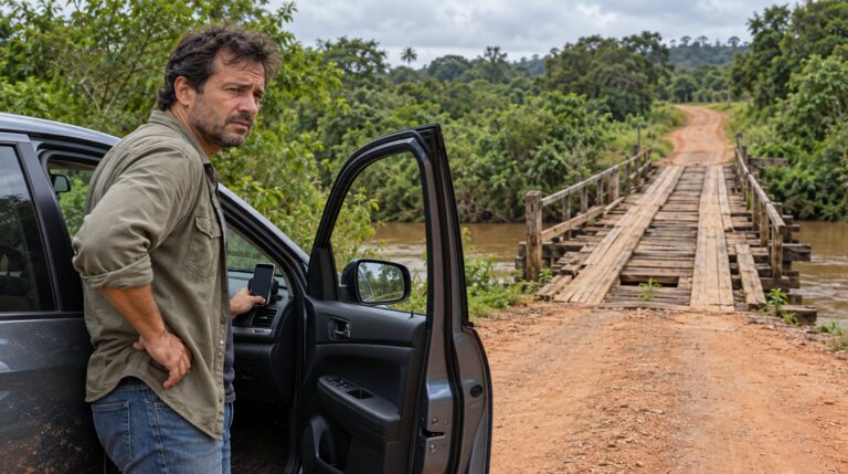 O GPS indica onde o carro está, mas não avalia se a ponte de madeira da rota sem pedágio aguenta o veículo