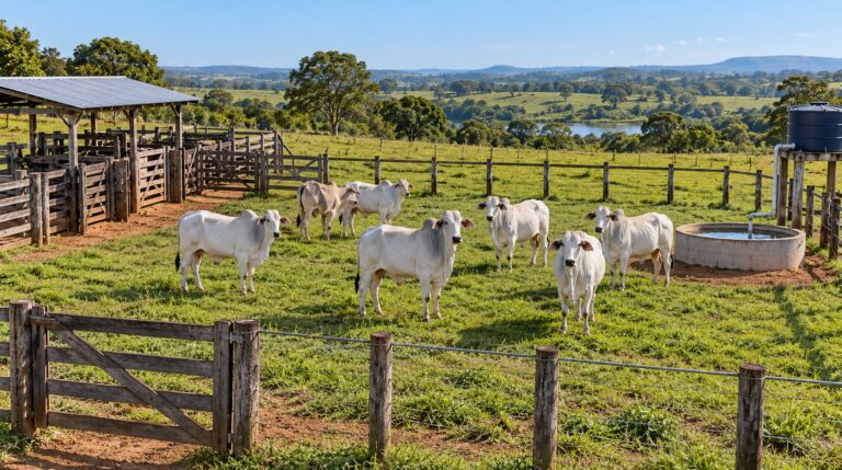 O investimento inicial reúne terra, pastagens, instalações, animais e recursos para manter a atividade até as vendas