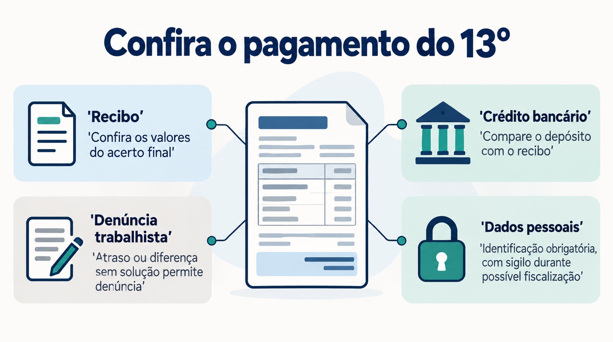 Atrasos ou diferenças sem solução podem ser denunciados com identificação e sigilo dos dados pessoais