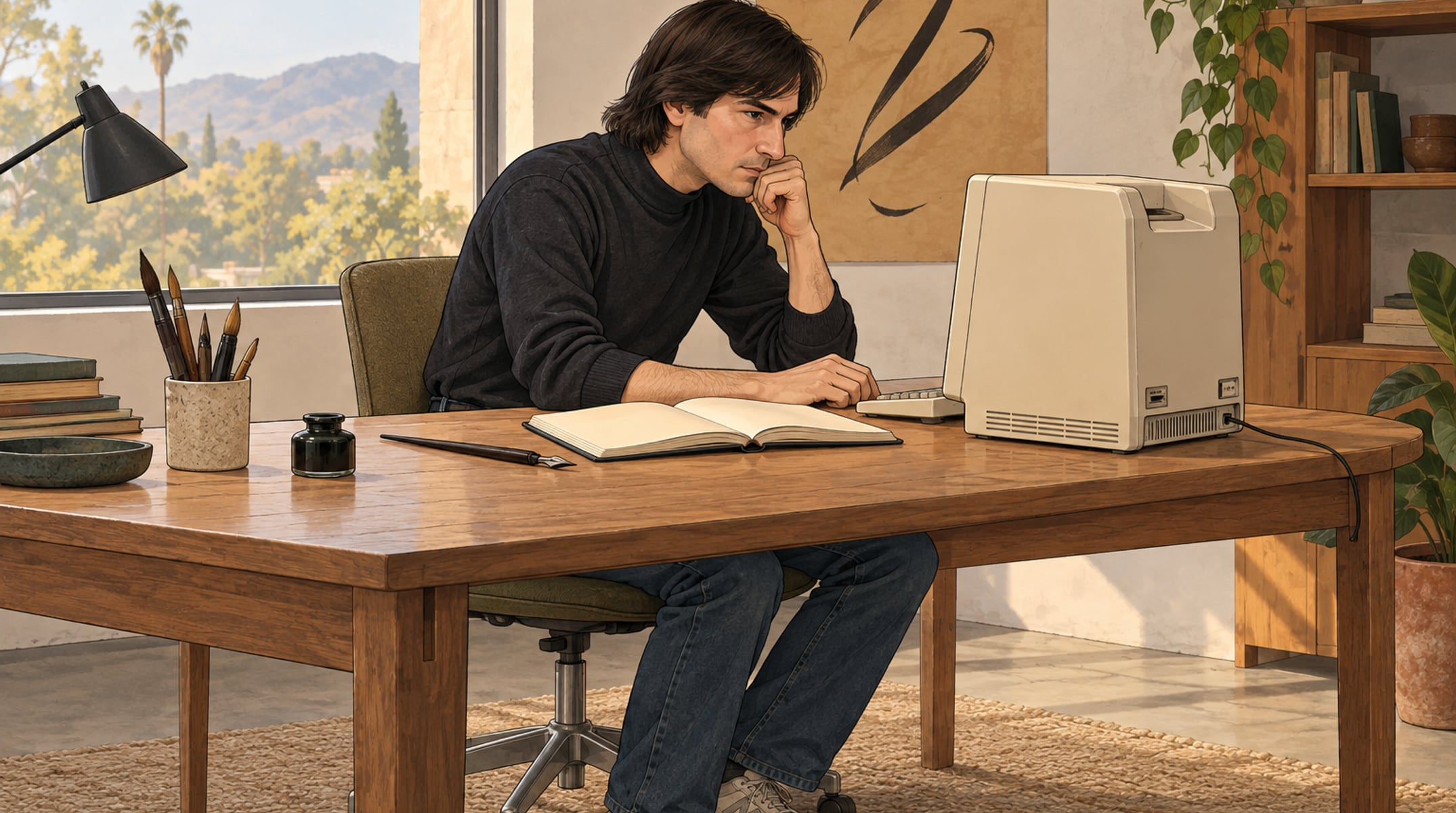 Jobs contou que as aulas de caligrafia influenciaram o desenvolvimento do Macintosh anos depois
