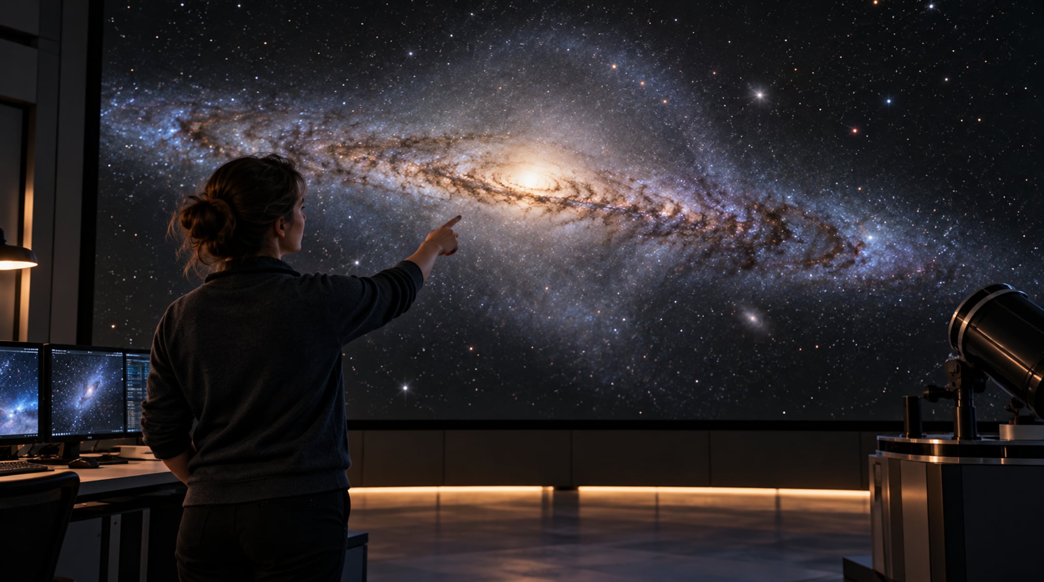 Simulações mais realistas indicam que o halo de matéria escura é achatado e assimétrico perto do centro galáctico