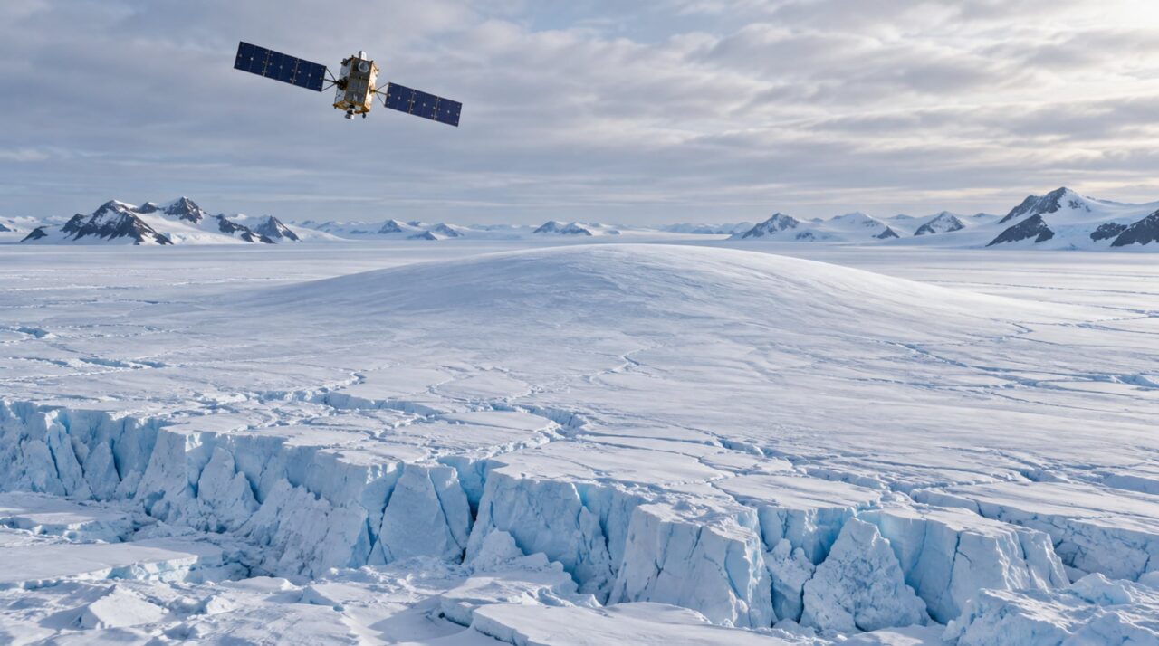 Um satélite europeu explora a Antártida e encontra 85 estruturas desconhecidas e ativas sob o gelo