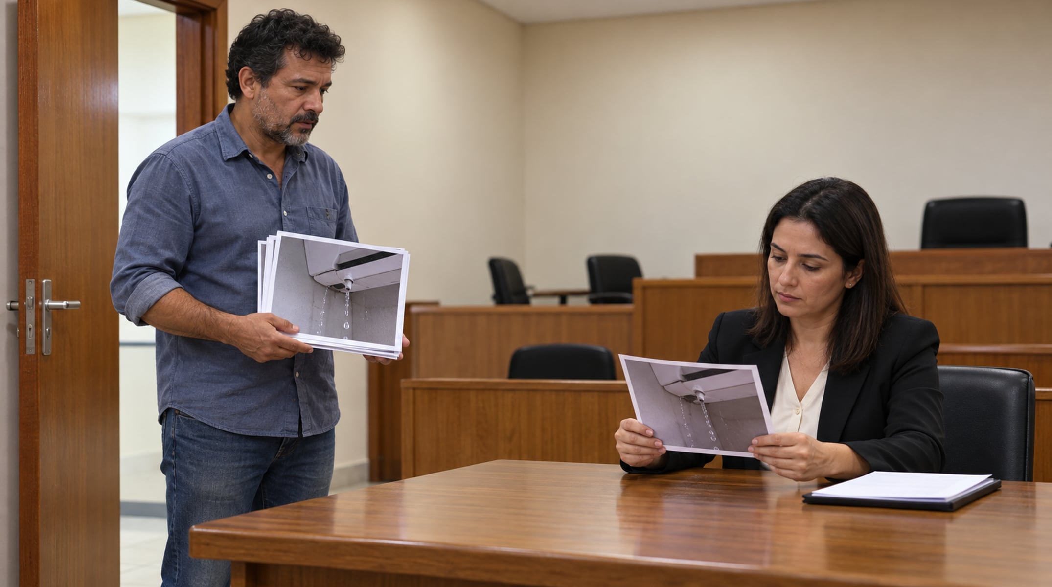 Na Justiça, queixa sobre gotejamento exige provas do dano, como testemunhas ou laudo técnico, e não só fotos